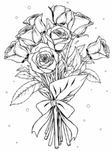 beautiful rose coloring pages for kids realistic rose flower coloring page easy rose coloring sheet for beginners free printable rose coloring image detailed rose coloring page for adults romantic rose coloring image black and white rose drawing for coloringaesthetic rose coloring printable rose and heart coloring page cute rose coloring book page